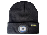 Rechargeable Lighted Beanie Hat Black 50 Lumens